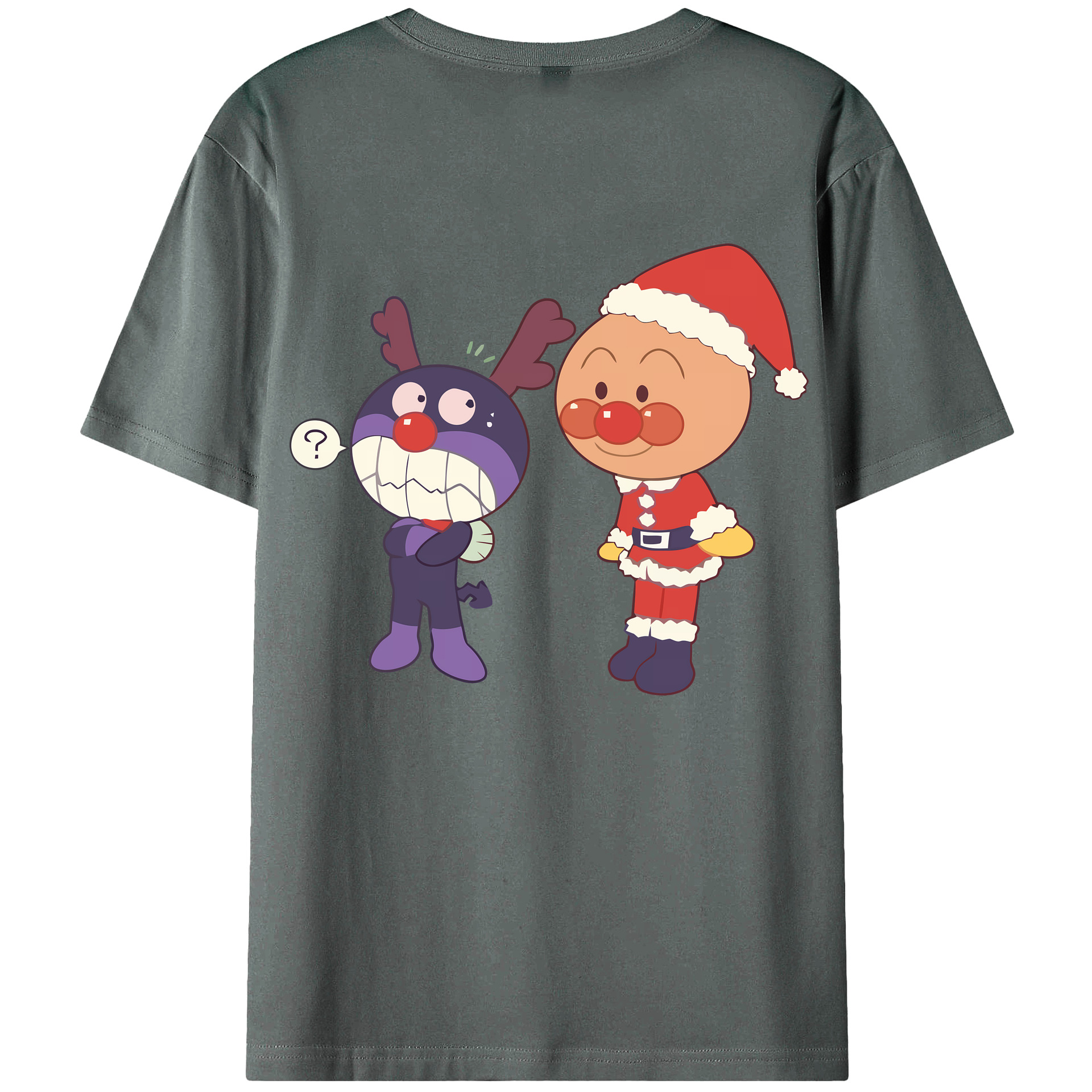 （画像用） アンパンマン Anpanman 綿100％ メンズ半袖Tシャツ（バックプリント） 通気性